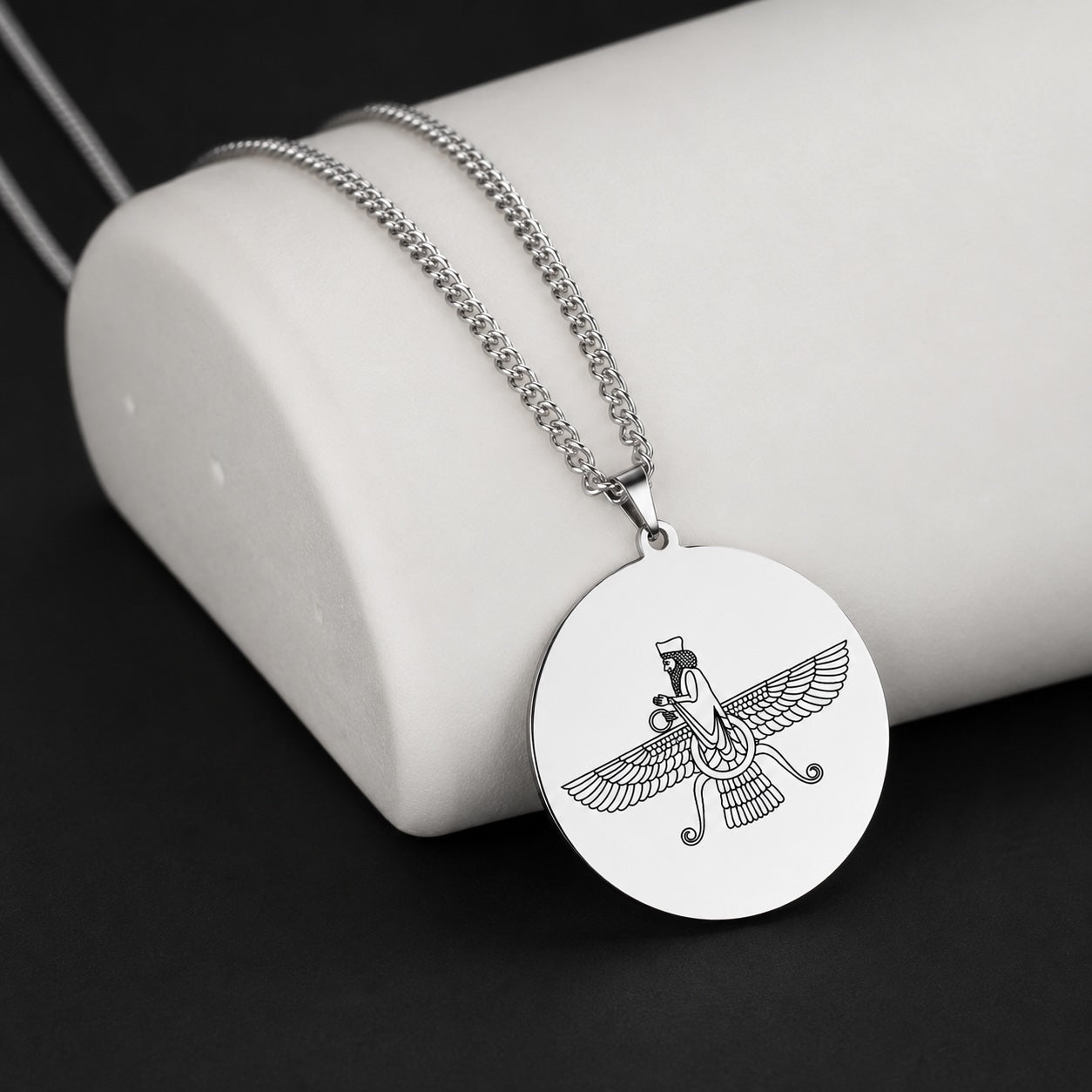 Faravahar Engraved Necklace
